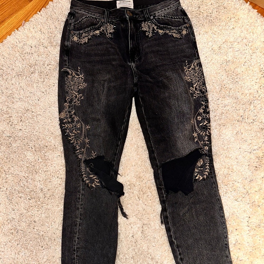 Free People Black Jeans